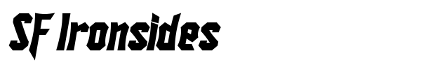 SF Ironsides font preview